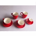 Bộ 05 tách uống cà phê Capuccino - Espresso - Latte cao cấp