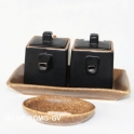 Bộ gia vị mắm ớt kiểu Nhật Bản (Đen - Da lươn)