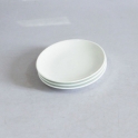 Bộ 03 đĩa sứ một lá phi 16cm (Trắng)