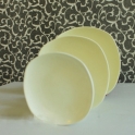 Bộ 03 đĩa ảo sứ cao cấp (Kem)