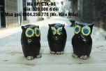 Tượng sứ cú mèo làm quà tặng gốm sứ Bát Tràng