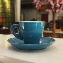 Tách cà phê espresso men xanh