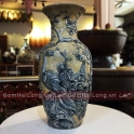Tiểu Lộc Bình Công Đào men Rạn bóng Hoàng Lưu Ly