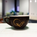 Tách cà phê capuchino in logo
