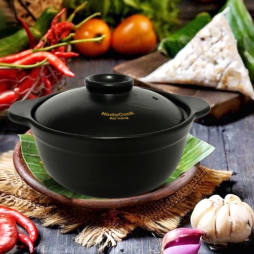 Nồi đất chống dinh cao cấp NodaCook 700 ml (Đen) Nồi đất chống dinh cao cấp NodaCook 700 ml (Đen)