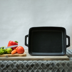 Khay nướng NodaCook chữ nhật 27x21x6 cm (Đen) Khay nướng NodaCook chữ nhật 27x21x6 cm (Đen)