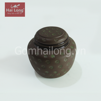Hộp chè thấp tử sa ngàn hoa xanh
