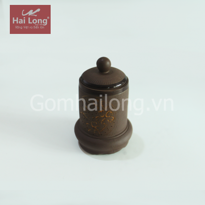 Lọ tăm tử sa mai vàng