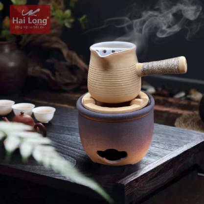 ấm nấu trà sữa kèm bếp